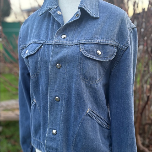 Vintage London Look denim jacket Sz M - Picture 2 of 12